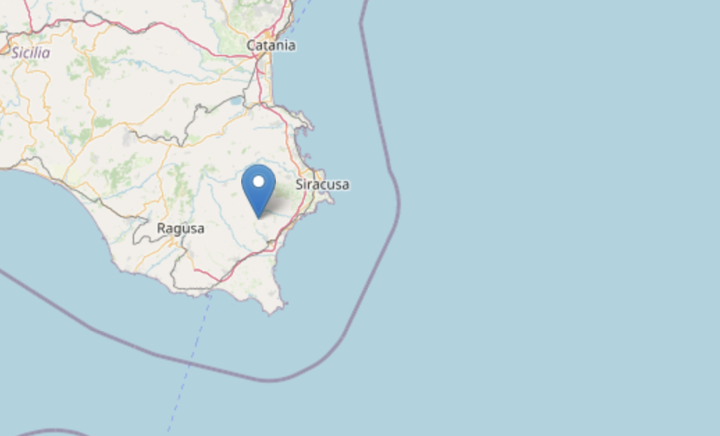 Nuova scossa di terremoto avvertita nel ragusano, epicentro a nord-ovest di Noto